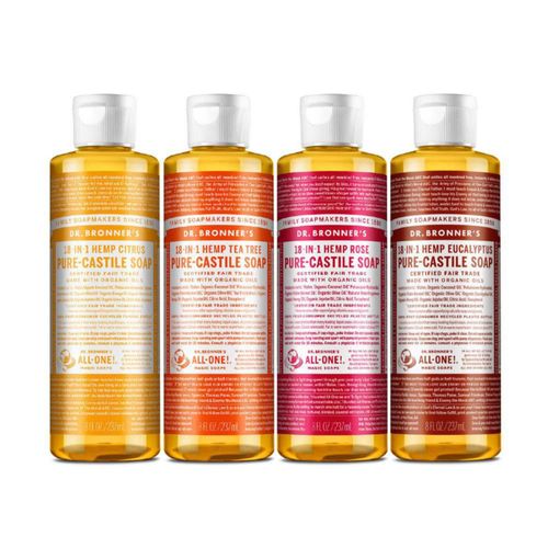 Jabón Líquido Pure-Castile Dr. Bronner's 237 ml Paquete de 4