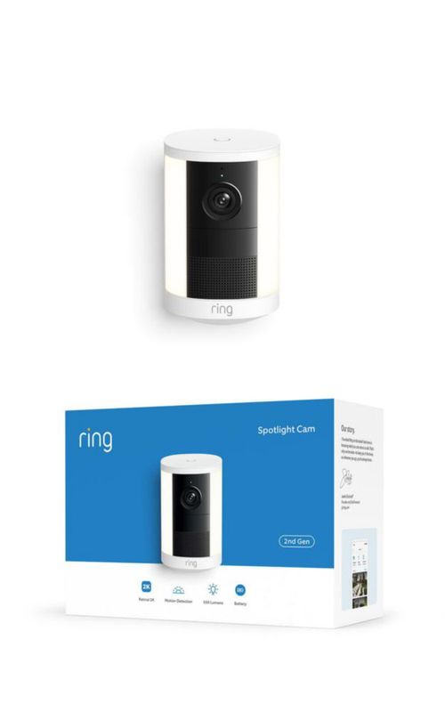 Cámara de Seguridad Ring Spotlight Cam con Batería y Video 2K