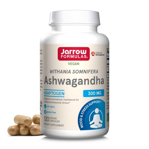 Suplemento Jarrow Formulas Ashwagandha 300 mg 120 cápsulas