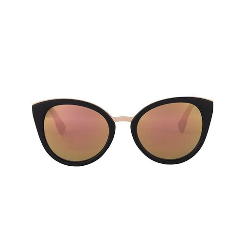 Lente solar Negro Ovalada para dama
