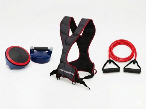 Kit de Entrenamiento Fuerza Lagartijero Chaleco con peso y Liga de Resistencia Set 3 Ejercicio en Casa