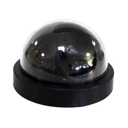 Camara falsa de seguridad tipo domo con led