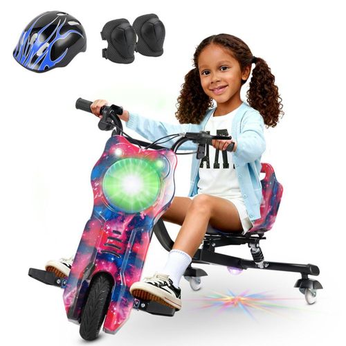 Triciclo Eléctrico Infantil Honey Whale 007B rojo galaxia