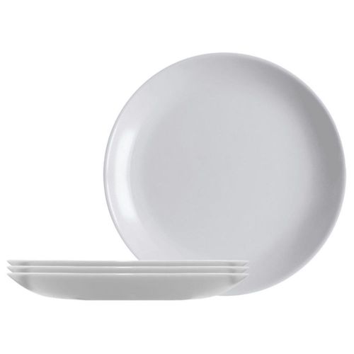 Plato Diwali de Opal Extendido Gris 4 Piezas
