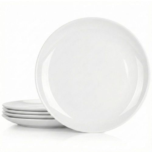 Plato Zelie de Opal Trinche Blanco 4 Piezas