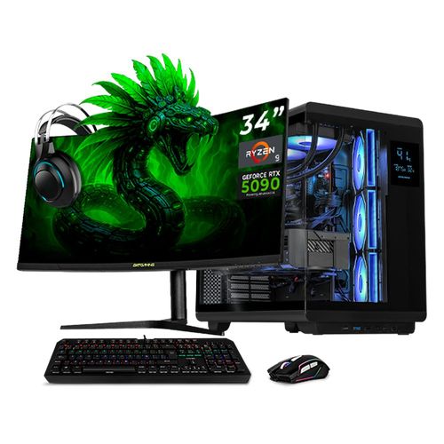 Pc gamer dxt rtx 5090 ryzen 9 32gb ddr5 ssd 1tb monitor 34