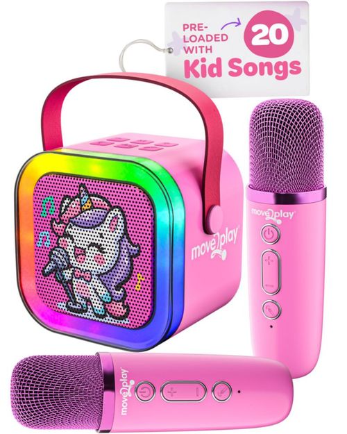 Máquina de karaoke Move2Play Mini con más de 20 canciones para niños Bluetooth