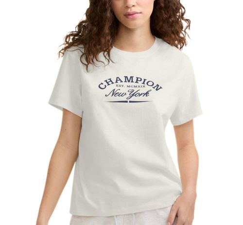 Playera Champion Classic New York beige para mujer