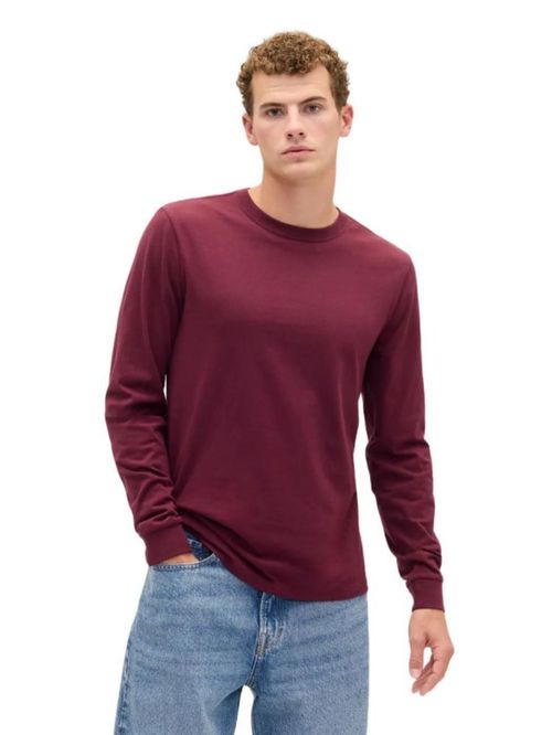 Playera GAP manga larga para hombre Vino