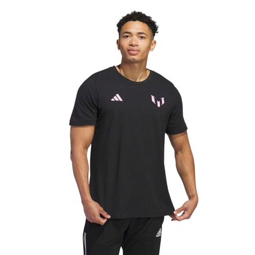 Playera Adidas Messi Miami negro para hombre