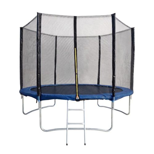Trampolín Armable Vanlig 10 FT | Circular con Red y Escalera para Niños y Adultos