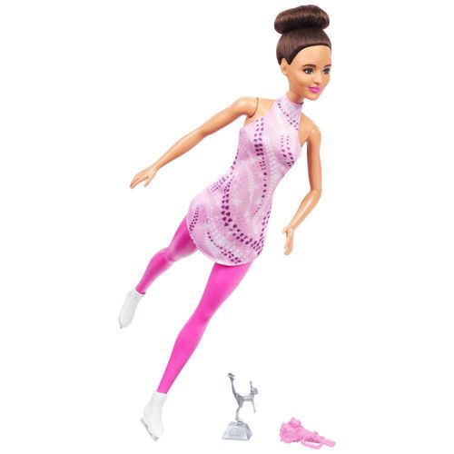 Muñeca moderna Barbie Careers Morena Patinadora sobre Hielo con accesorios