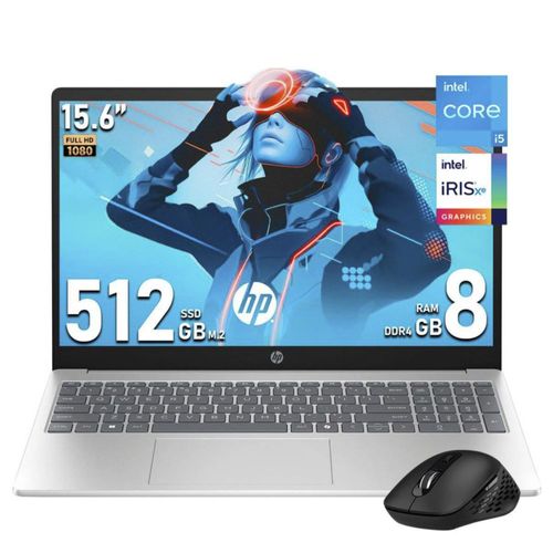Laptop Hp 15-fd0153wm Intel Core i5-1334u 512GB 8GB RAM W11 con Mouse