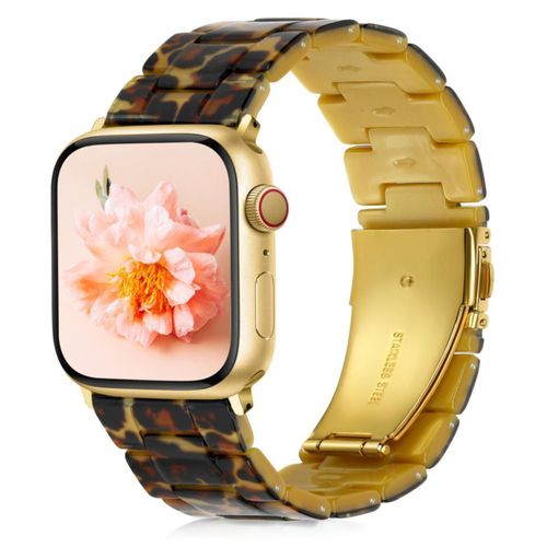 Correa de Resina ALLcool para Apple Watch 38-49mm Leopardo Dorado