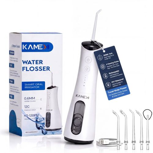 Irrigador Bucal KAMEX Inalámbrico 300 ml 4 Modos IPX7
