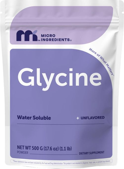 Polvo de Glicina Micro Ingredients 500 g Soluble en Agua