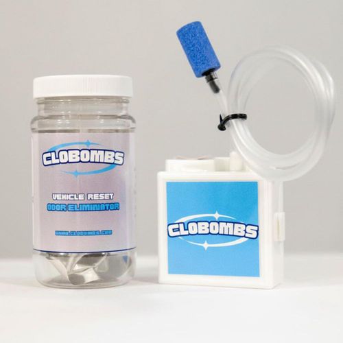Kit Eliminador de Olores para Auto CloBombs con Dióxido de Cloro