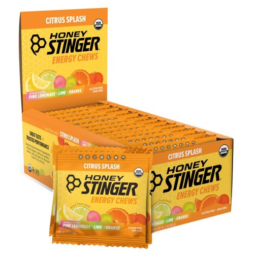 Energy Chews Honey Stinger salpicadura orgánica de cítricos 600 ml paquete de 12