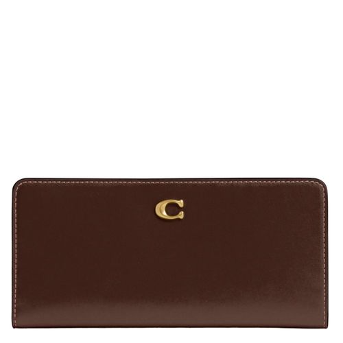 Billetera Coach Essential Slim de Cuero Maple Talla Única