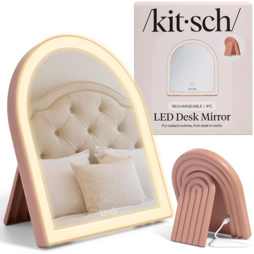 Espejo de Tocador Kitsch Arco LED Recargable con Sensor Táctil