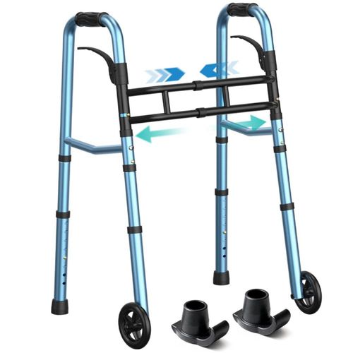 Andador HOMENURSE Plegable con Ancho y Altura Ajustables 31 kg
