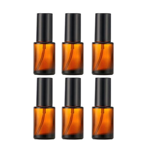 Botellas de Spray de Vidrio Doromy Paquete de 6 de 30 ml Ámbar con Nebulizador