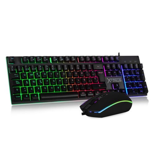 Kit 2 en 1 xtreme pc battle chief teclado mouse usb negro