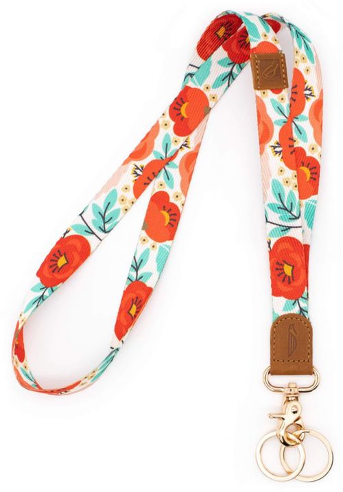 Cordón POCKT Rojo Menta Azul Floral 44.5 cm