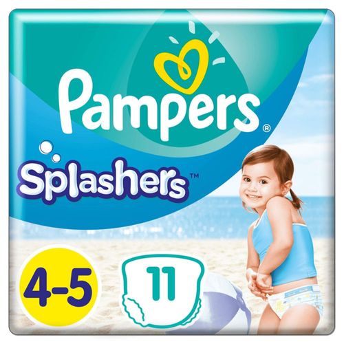 Pañales de Natación Pampers Splashers Talla 4-5 9-15 kg 11 unidades