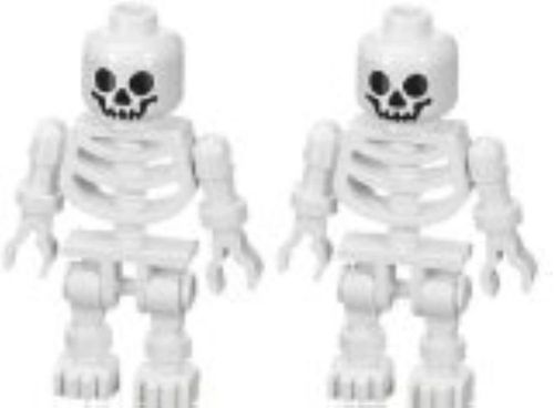 Minifiguras LEGO con diseño de esqueleto del Príncipe de Persia con brazos giratorios, paquete de 2