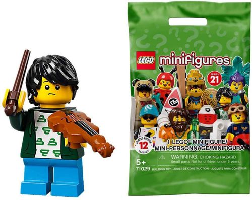 Minifigura LEGO 71029 Coleccionable Serie 21 Violín Kid