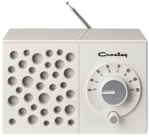 Radio portátil Crosley CR3042A-WS Bluetooth color arena blanca