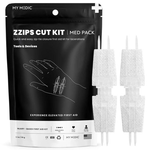 Kit de Primeros Auxilios My Medic ZZips MedPack para Cierre de Heridas