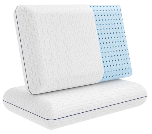 Almohada Vaverto Queen de Espuma Viscoelástica con Gel Infundido Paquete de 2
