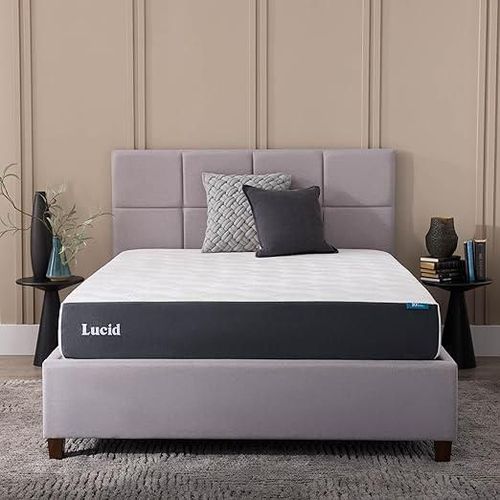 Colchon Firme Lucid Memory Foam  Tamaño Matrimonial 25 cm