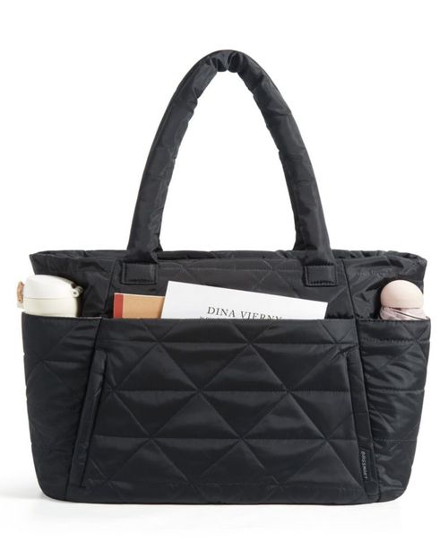 Bolso Tote Acolchado Grande BAGSMART Negro