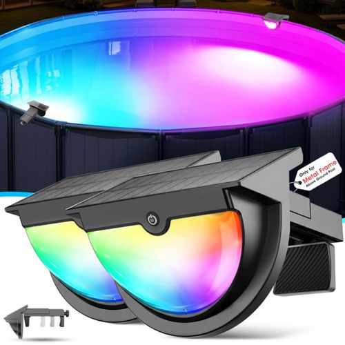 Luces Solares para Piscina Niceput 2026 Impermeables con Cambio de Color