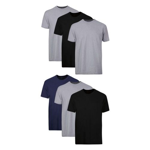 Camiseta de manga corta Hanes de algodón para hombre que absorbe la humedad paquete de 6