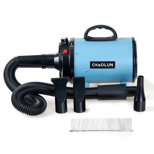 Secador para Perros CHAOLUN 2400W 120V Velocidad Ajustable 3 Boquillas