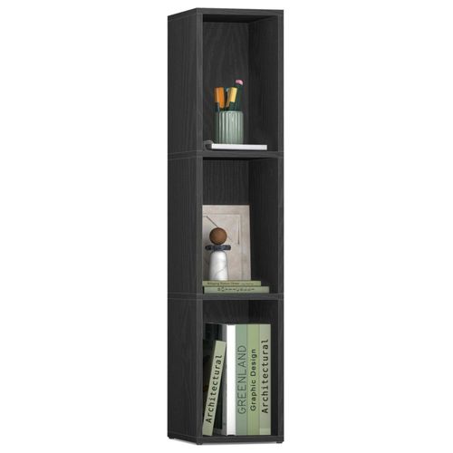 Estantería VASAGLE Custos de 3 Niveles Negro Ébano 24x20x95 cm