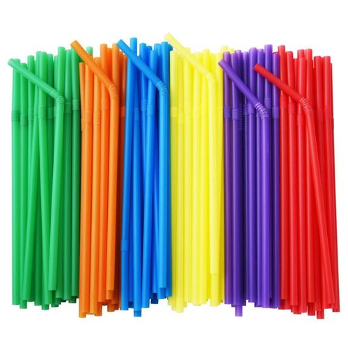 Popotes Flexibles ALINK Paquete de 500 19.7 cm x 0.6 cm