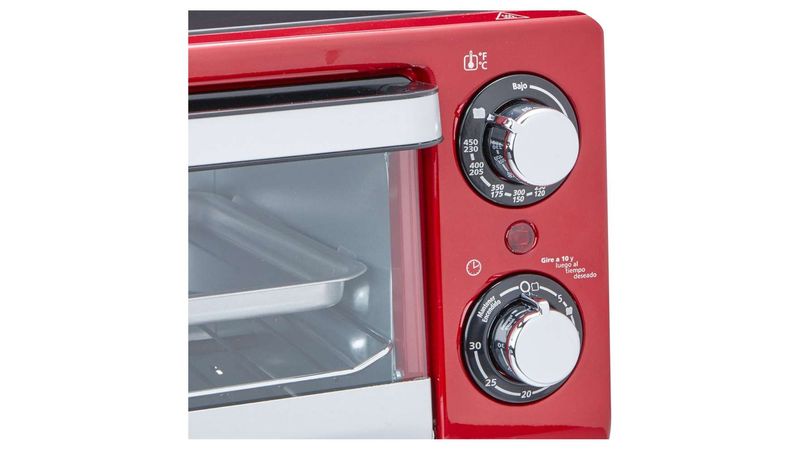 Horno Eléctrico Oster 10 Litros Rojo