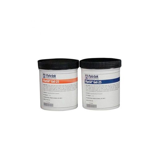 Kit de caucho de silicona Polytek PlatSil Gel-25 de 2 lb