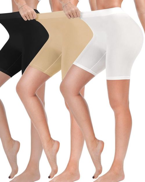 Pack de 3 Shorts Slip Reamphy Sin Costuras para Yoga y Biker L
