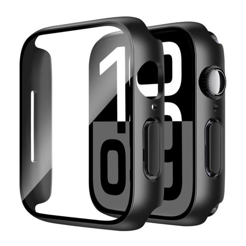 Estuche para Reloj Smiling Paquete de 2 con Vidrio Templado 46mm Negro