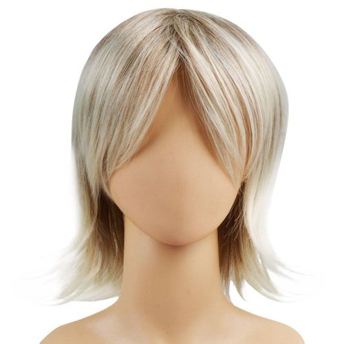 Peluca Ecvtop Rubia para Hombre de Cabello Corto para Cosplay