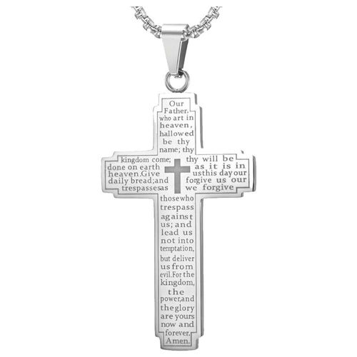 Cadena con Rosarios MXEEO-001 CrossLette03 Joyeria Católica
