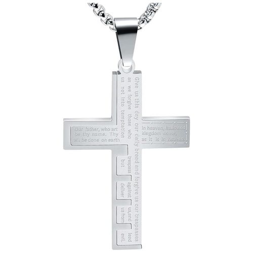 Colgantes Hermosos Religiosos MXORO-001 CrossLette02 Cadena con Dije de Cruz