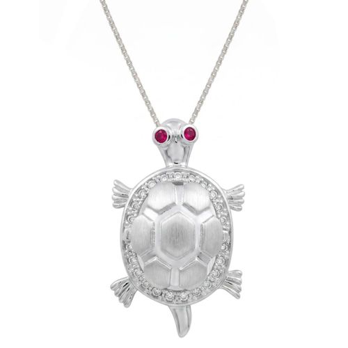Gargantilla Relicario Tortuga 45+5cm Plata .925 Horoz EP932