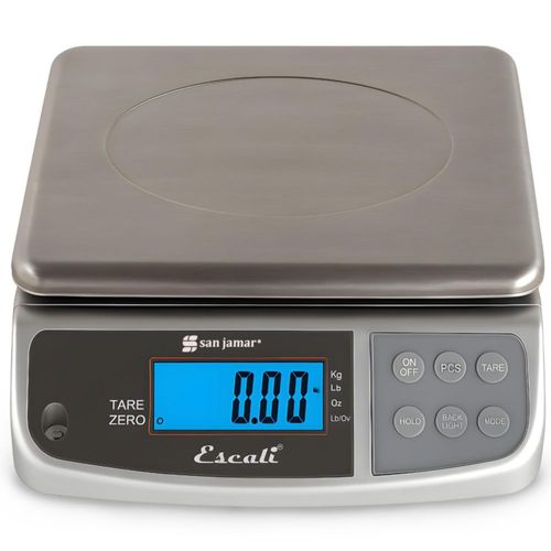 Báscula Digital San Jamar 30 kg a Pilas Plata